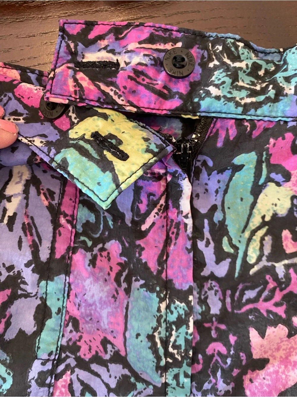 Vintage Women’s Nike Floral Tropical Multicolor Pleated Mini Skirt - activewear